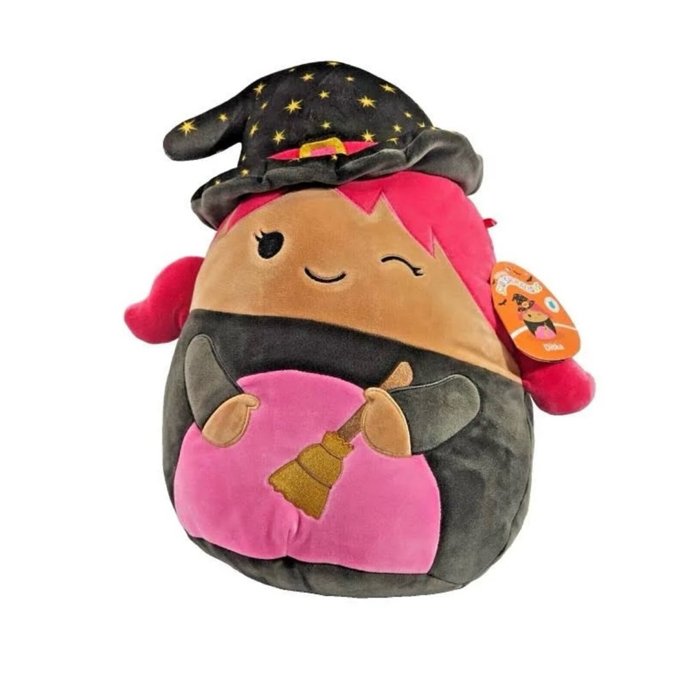 NWT Squishmallows Toys - Ditka Pink Winking Witch Bewitched Girl 12” Plush